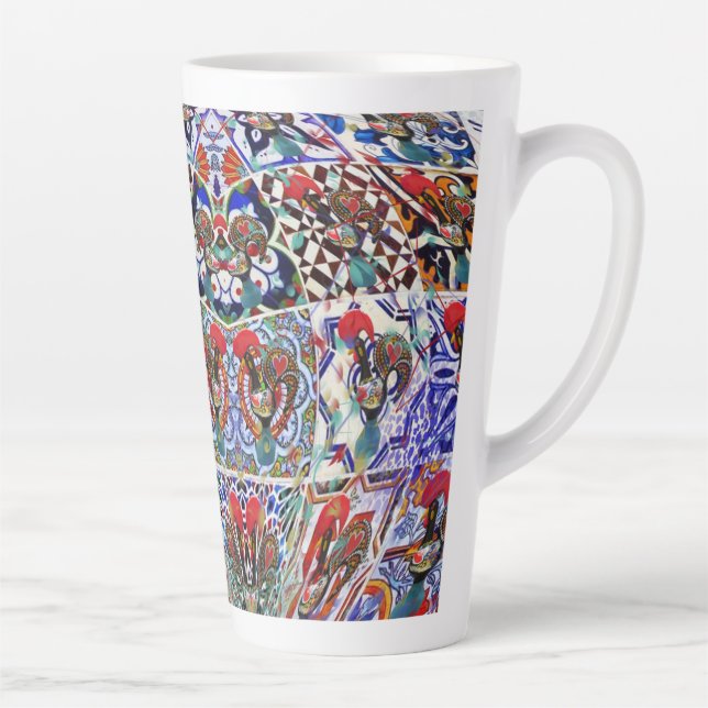 Portuguese designs  latte mug (Right)