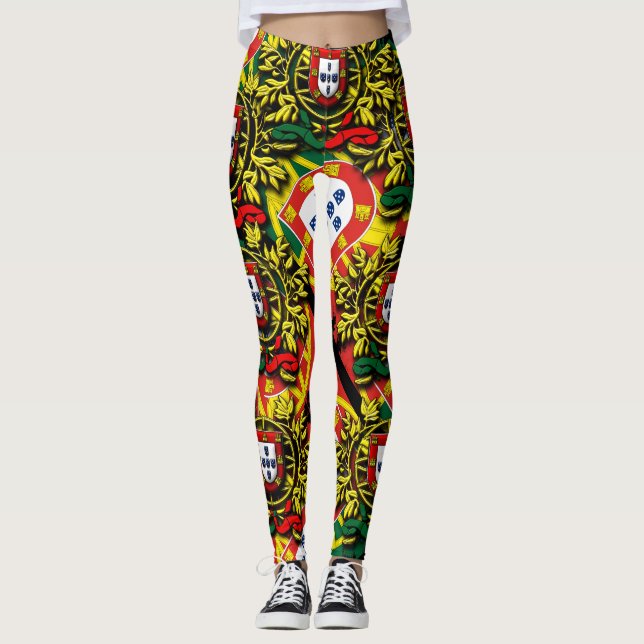 Portuguese designs Leggings (Front)