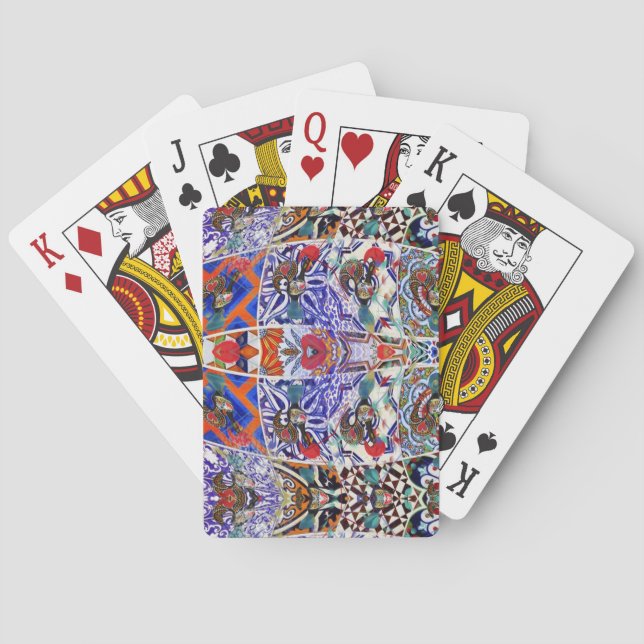 Portuguese designs playing cards (Back)