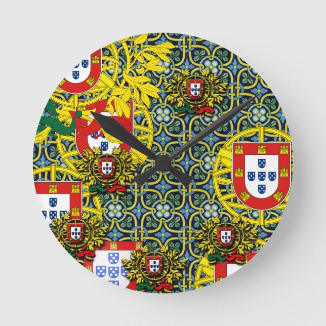 Portuguese designs round clock (Front)