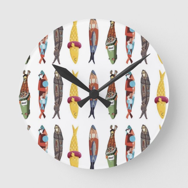 Portuguese designs  round clock (Front)