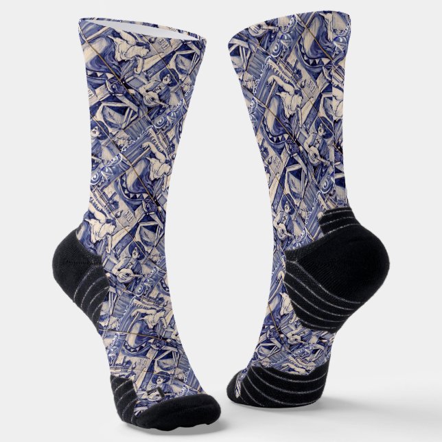 Portuguese designs socks (Angled)