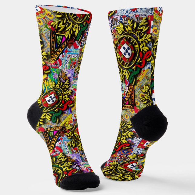 Portuguese designs socks (Angled)