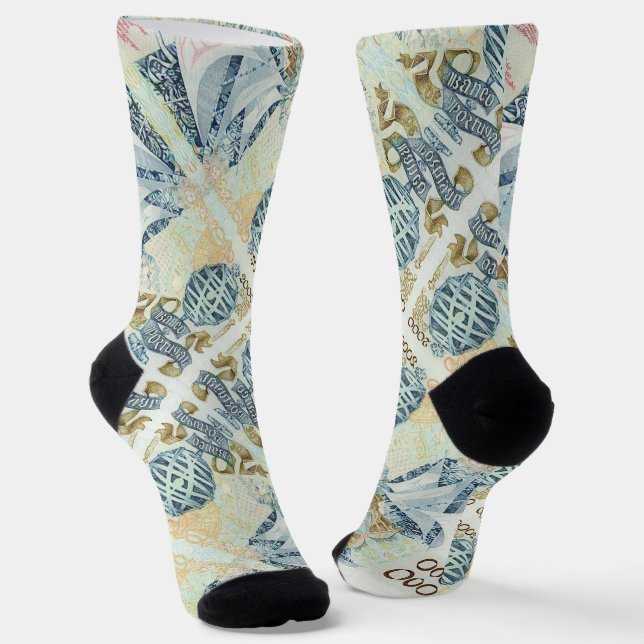 Portuguese designs socks (Angled)