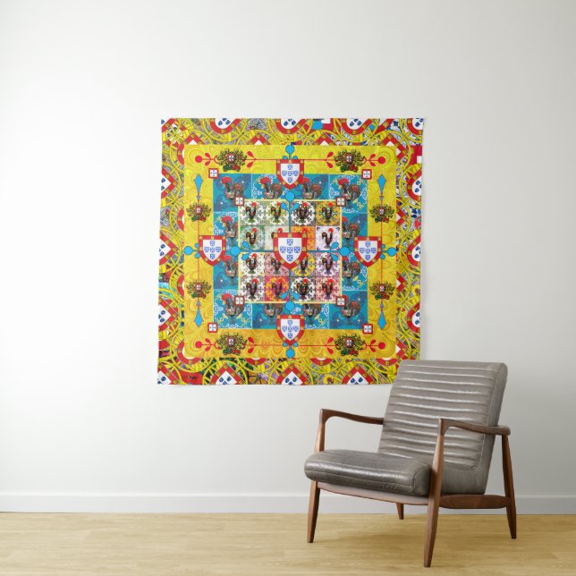 Portuguese designs tapestry (In Situ)