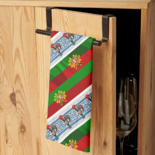 Portuguese designs tea towel