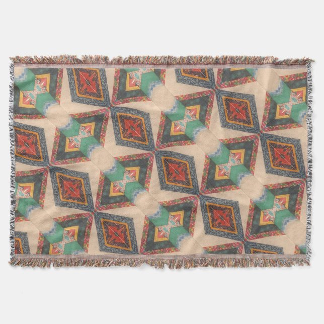 Portuguese designs  throw blanket (Front)