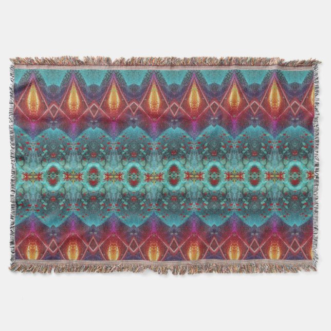 Portuguese designs Throw Blanket (Front)