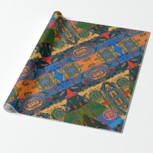 Portuguese designs wrapping paper