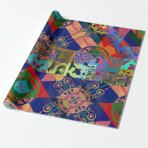 Portuguese designs wrapping paper