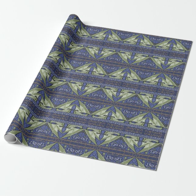 Portuguese designs  wrapping paper (Unrolled)