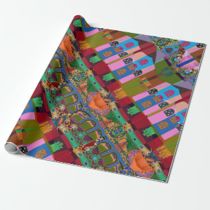 Portuguese designs wrapping paper