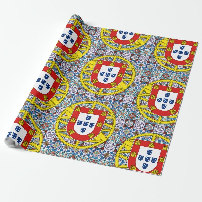 Portuguese designs  wrapping paper (Unrolled)