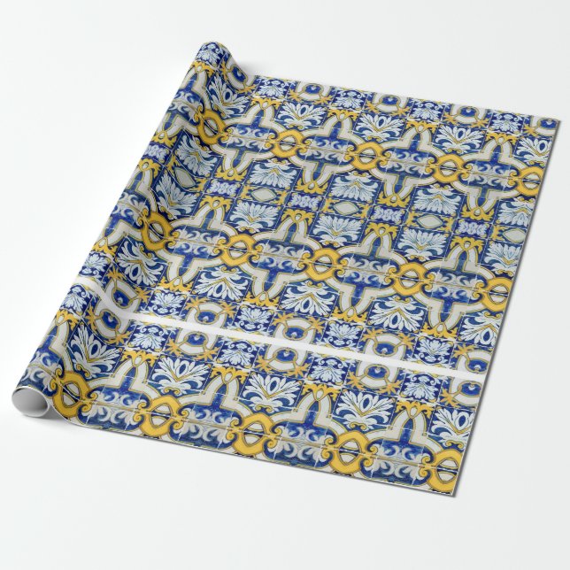 Portuguese designs  wrapping paper (Unrolled)