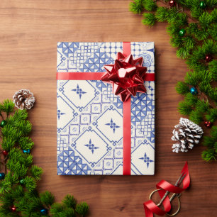 Portuguese designs wrapping paper