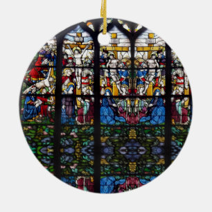 Portuguese faith ceramic tree decoration