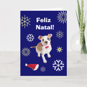 Portuguese: Feliz Natal! Merry Christmas! Holiday Card