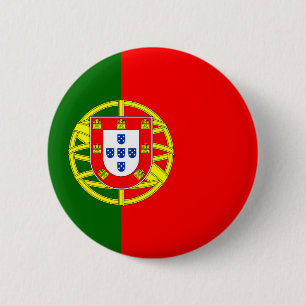 Portuguese Flag 6 Cm Round Badge