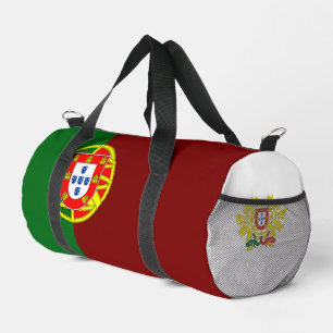 Portuguese flag and coat of arms duffle bag