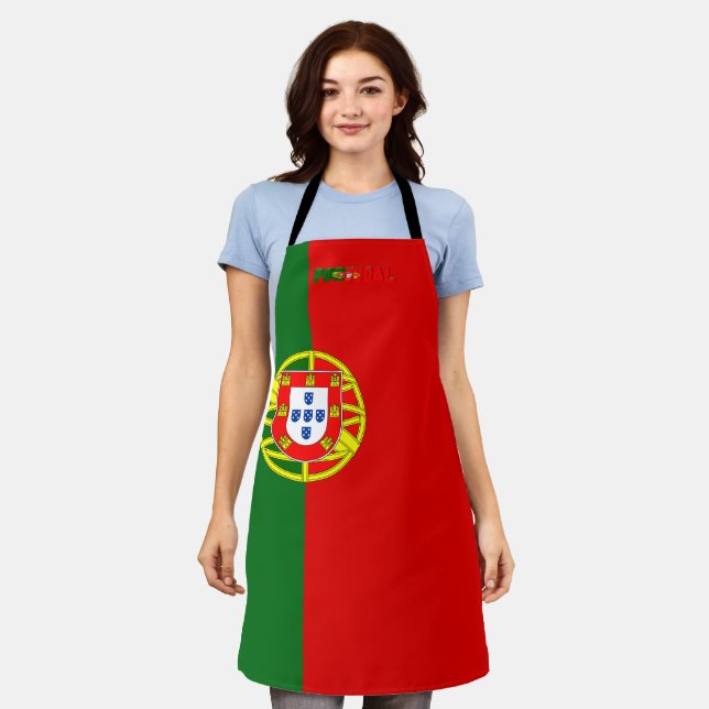 Portuguese flag apron (Worn)