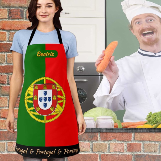 Portuguese Flag apron, Portugal Chefs kitchen Apron (Creator Uploaded)