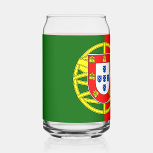 Portuguese Flag Can Glass