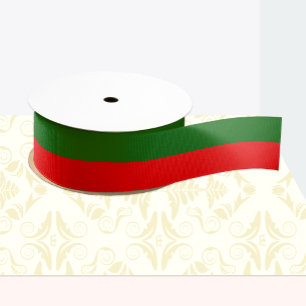 Portuguese flag colours ribbon, Portugal /sports Grosgrain Ribbon