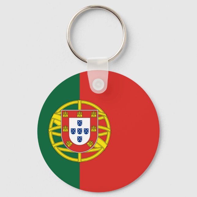 Portuguese Flag Key Ring (Front)