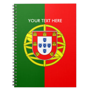Portuguese flag of Portugal custom spiral notebook