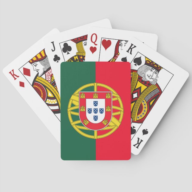Portuguese flag playing cards (Back)