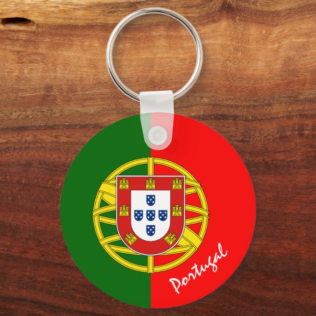 Portuguese Flag & Portugal fashion / sports Key Ring (Front)