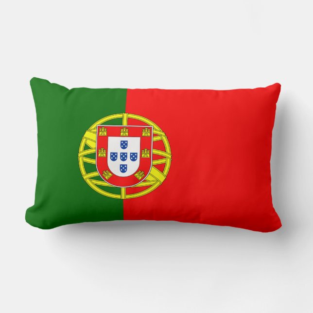 Portuguese Flag (Portugal) Lumbar Cushion (Front)