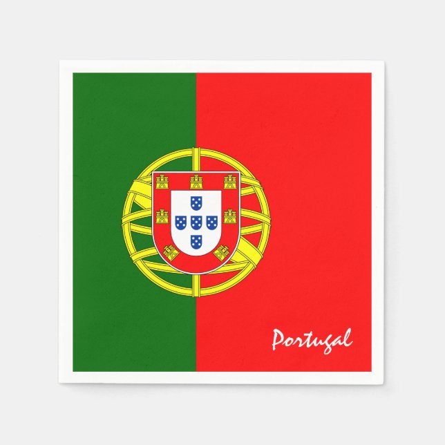 Portuguese flag & Portugal party fashion /sports Napkin (Front)