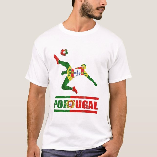 Portuguese Flag Portugal Soccer Portuguese Pride T-Shirt (Front)
