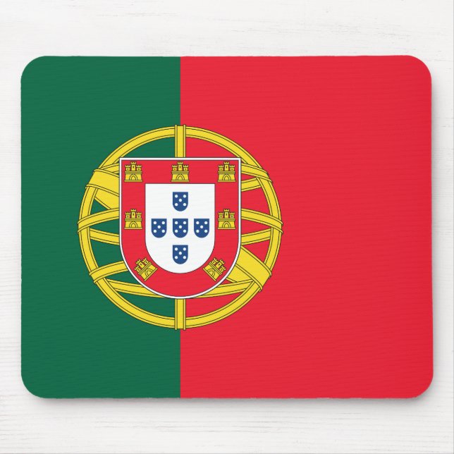 Portuguese flag quality mouse pad (Front)