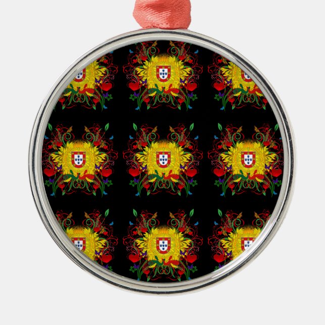 Portuguese folk art ceramic ornament (Front)