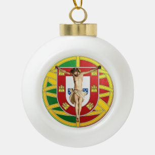 Portuguese folk art ceramic ornament