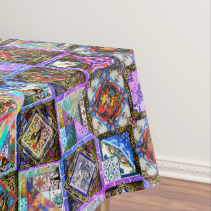 Portuguese folk art design tablecloth