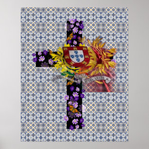 Portuguese folk art poster