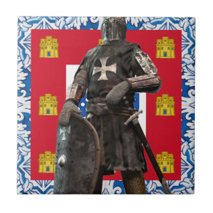 Portuguese folk art tile
