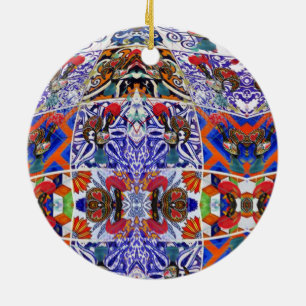 Portuguese folk music ceramic tree decoration