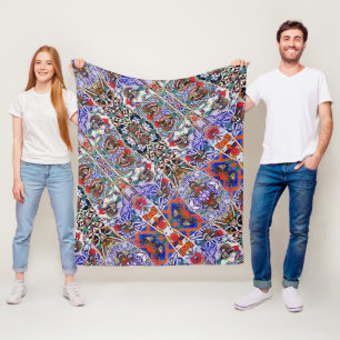 Portuguese Galo de Barcelos  Fleece Blanket