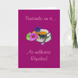 Portuguese: Get well - As melhoras! Card