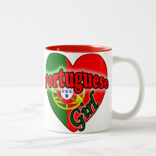 Portuguese Girl Two-Tone Coffee Mug