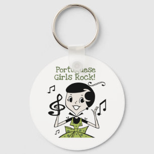 Portuguese Girls Rock Key Ring