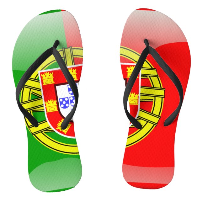 Portuguese glossy flag jandals (Footbed)