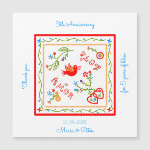 Portuguese  handkerchiefs wedding anniversary