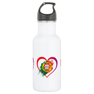 Portuguese heart 532 ml water bottle