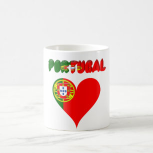 Portuguese heart coffee mug