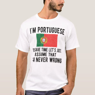 Portuguese Heritage Portugal Roots Portuguese Flag T-Shirt